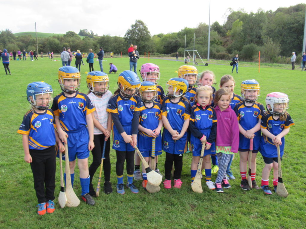 Under 9 camogie girls